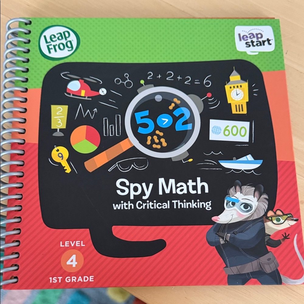 LeapFrog Spy Math Learning Book - Red